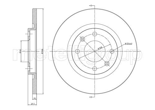 CIFAM 800-401C Brake Disc