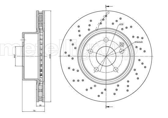 CIFAM 800-524FC Brake Disc