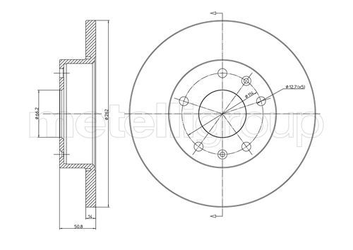 CIFAM 800-544C Brake Disc