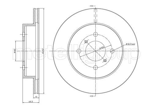CIFAM 800-586 Brake Disc
