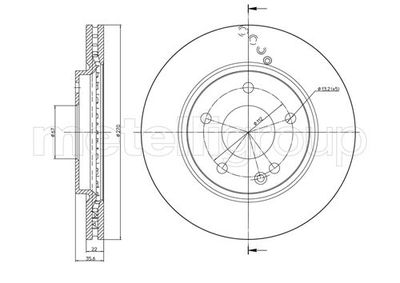 Brake Disc CIFAM 800-598C