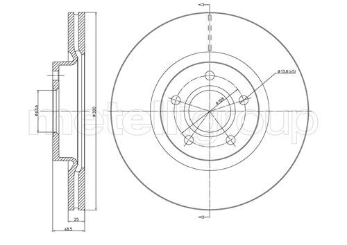 CIFAM 800-687C Brake Disc