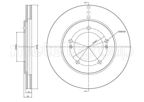 CIFAM 800-697 Brake Disc