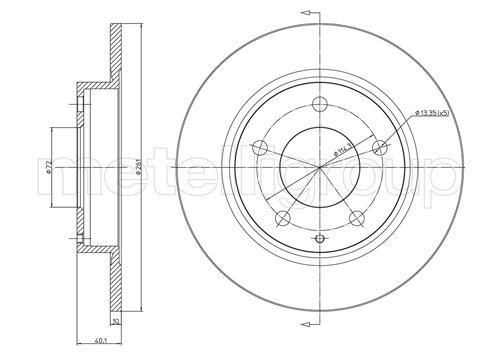 CIFAM 800-786 Brake Disc