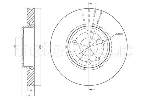 CIFAM 800-798 Brake Disc