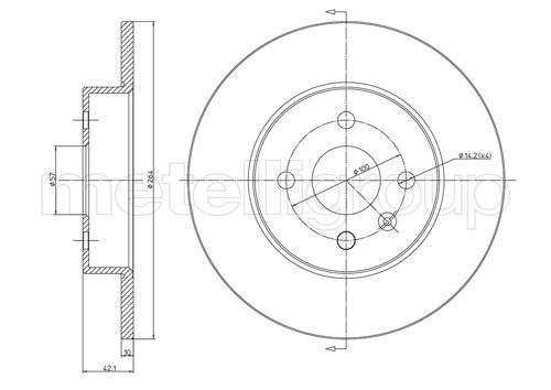 CIFAM 800-799C Brake Disc