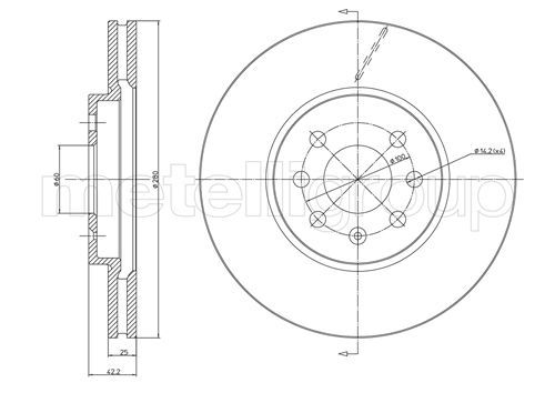 CIFAM 800-800C Brake Disc