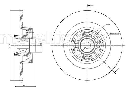 CIFAM 800-804 Brake Disc