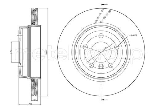CIFAM 800-813C Brake Disc