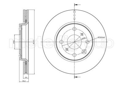 Brake Disc CIFAM 800-834C