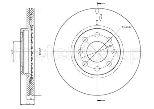 CIFAM 800-835C Brake Disc