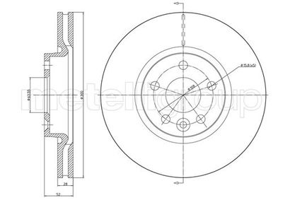 Brake Disc CIFAM 800-896C