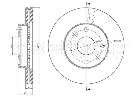 CIFAM 800-959 Brake Disc