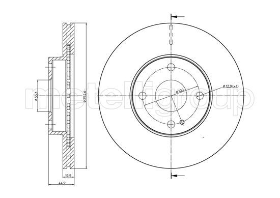 CIFAM 800-999 Brake Disc