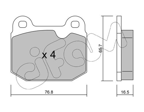 CIFAM 822-013-1 Brake Pad Set, disc brake