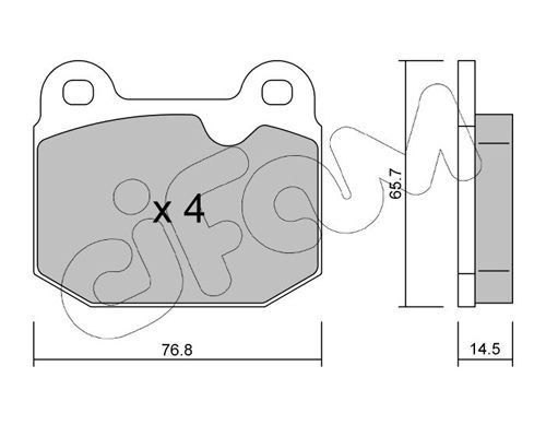 CIFAM 822-013-3 Brake Pad Set, disc brake