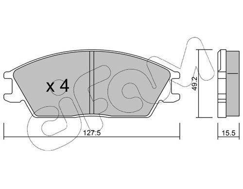 CIFAM 822-081-0 Brake Pad Set, disc brake