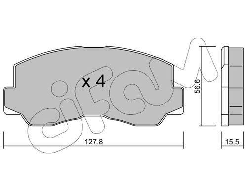 CIFAM 822-112-0 Brake Pad Set, disc brake