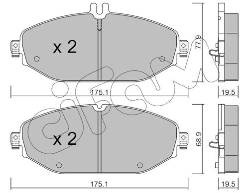 CIFAM 822-1132-0 Brake Pad Set, disc brake