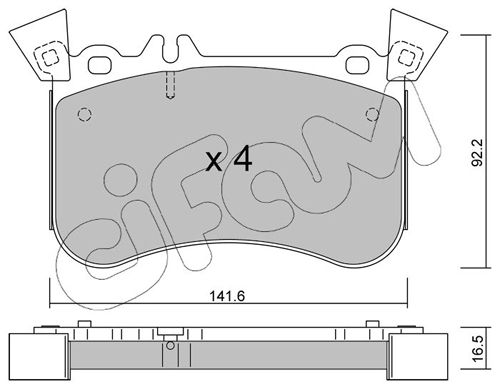 CIFAM 822-1133-1 Brake Pad Set, disc brake