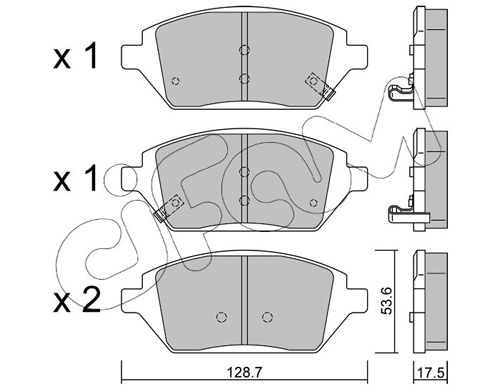 CIFAM 822-1211-0 Brake Pad Set, disc brake