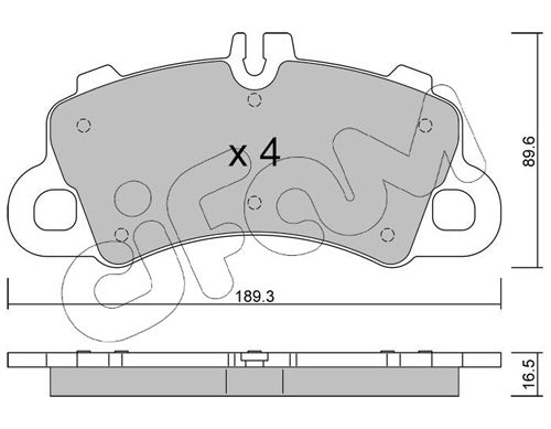 CIFAM 822-1259-0 Brake Pad Set, disc brake