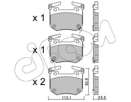 CIFAM 822-1307-0 Brake Pad Set, disc brake