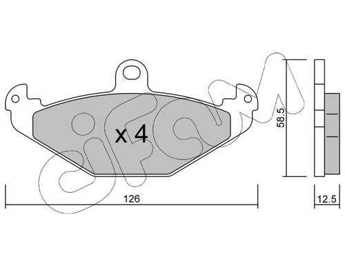 CIFAM 822-165-1 Brake Pad Set, disc brake