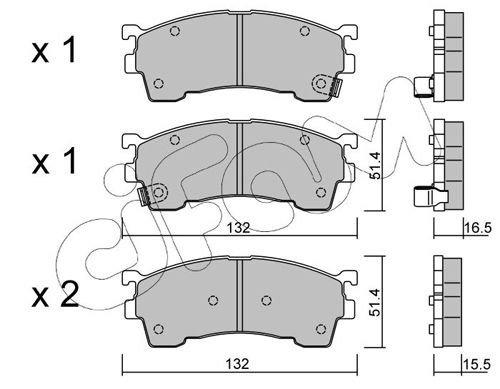 CIFAM 822-223-1 Brake Pad Set, disc brake