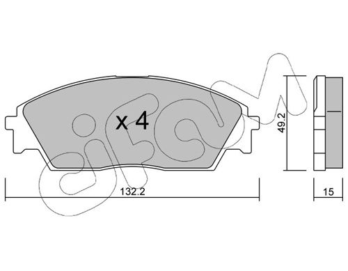 CIFAM 822-236-0 Brake Pad Set, disc brake