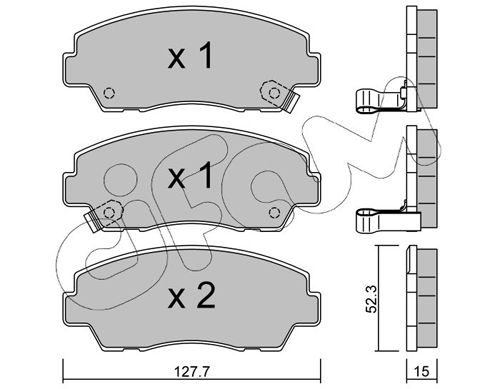 CIFAM 822-283-0 Brake Pad Set, disc brake