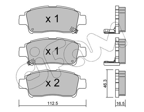 CIFAM 822-292-0 Brake Pad Set, disc brake