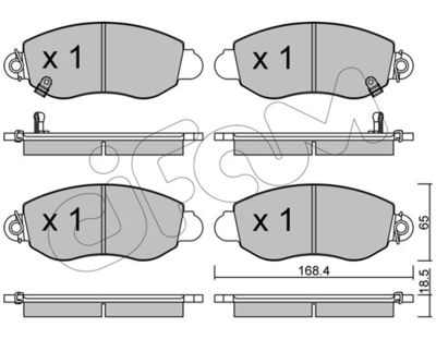 Brake Pad Set, disc brake CIFAM 822-320-0