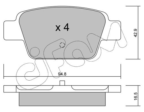CIFAM 822-323-0 Brake Pad Set, disc brake