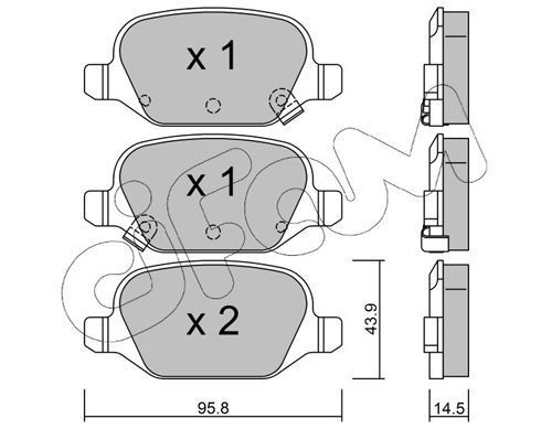 CIFAM 822-324-5 Brake Pad Set, disc brake