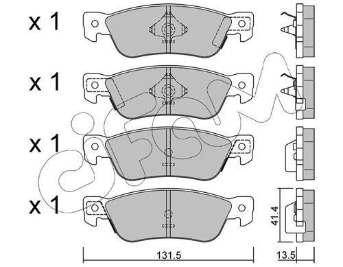 CIFAM 822-359-0 Brake Pad Set, disc brake