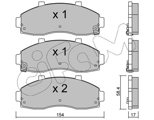 CIFAM 822-373-0 Brake Pad Set, disc brake