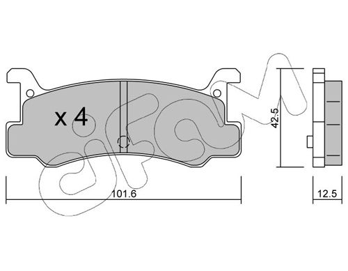 CIFAM 822-389-0 Brake Pad Set, disc brake