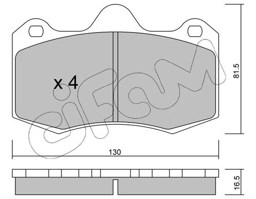 CIFAM 822-392-0 Brake Pad Set, disc brake