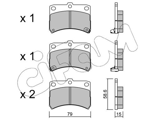 CIFAM 822-459-0 Brake Pad Set, disc brake