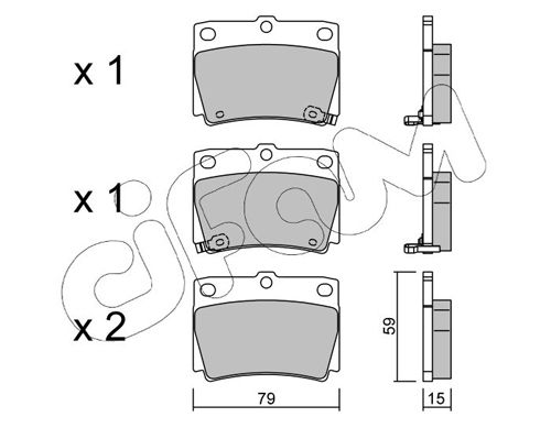 CIFAM 822-484-0 Brake Pad Set, disc brake