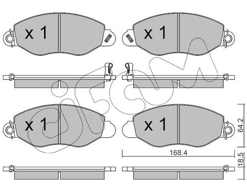 CIFAM 822-536-0 Brake Pad Set, disc brake