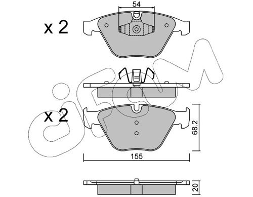 CIFAM 822-558-6 Brake Pad Set, disc brake