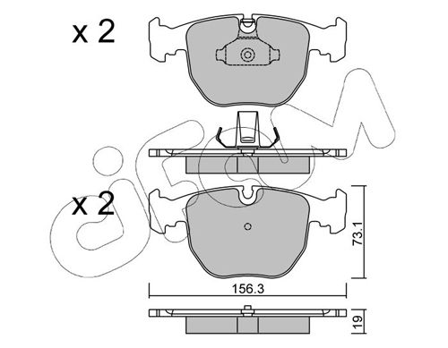 CIFAM 822-559-0 Brake Pad Set, disc brake