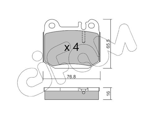 CIFAM 822-564-0 Brake Pad Set, disc brake
