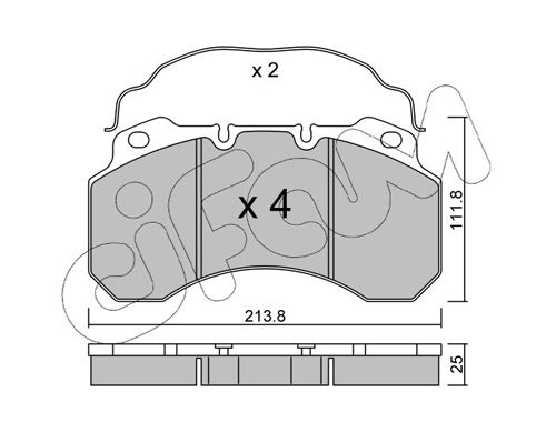 CIFAM 822-588-0 Brake Pad Set, disc brake