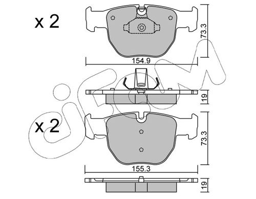 CIFAM 822-598-0 Brake Pad Set, disc brake