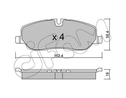 CIFAM 822-693-0 Brake Pad Set, disc brake