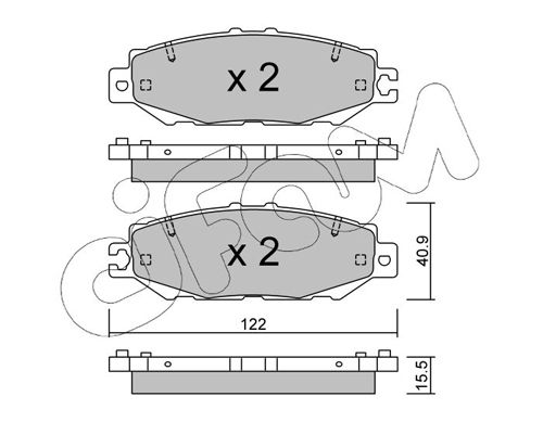 CIFAM 822-759-1 Brake Pad Set, disc brake