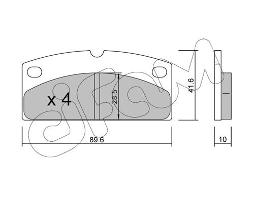 CIFAM 822-767-0 Brake Pad Set, disc brake
